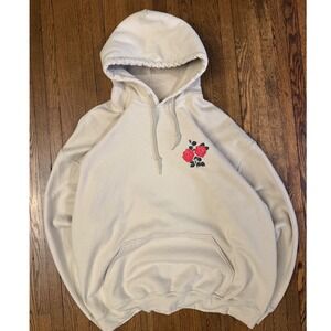 Artist Union Clothing Co Los Angeles California Republic Rose Hoodie Cream XL